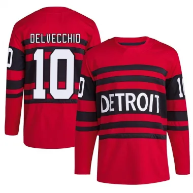 Alex Delvecchio Jersey - Detroit Red Wings 1960 Home NHL Throwback