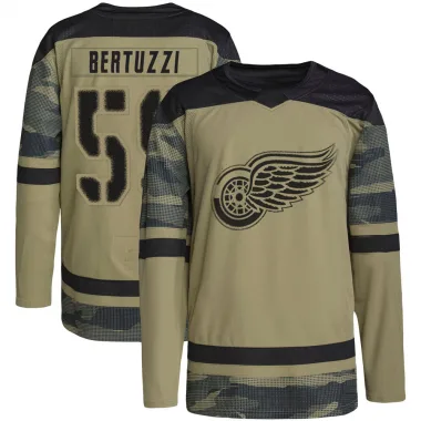 Authentic Tyler Bertuzzi Camo Detroit Red Wings Military Appreciation Practice Jersey - Men's