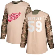 Authentic Tyler Bertuzzi Camo Detroit Red Wings Veterans Day Practice Jersey - Men's