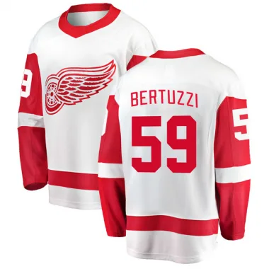 Breakaway Tyler Bertuzzi White Detroit Red Wings Away Jersey - Youth