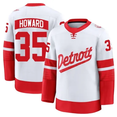 Premium Jimmy Howard White Detroit Red Wings 2025 Stadium Series Jersey - Youth